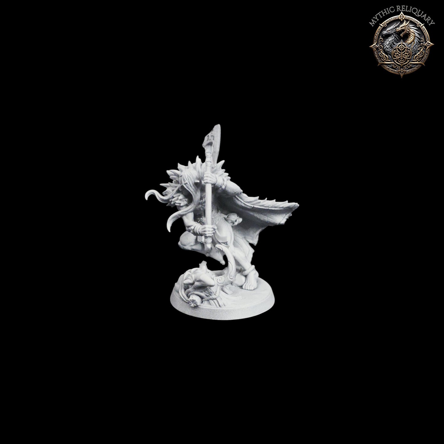 Kvällandir Trollkiller by Artisan Guild | Pro-Printed, Primed Miniature | Elf Barbarian, Ranger Slayer for D&D, TTRPGs