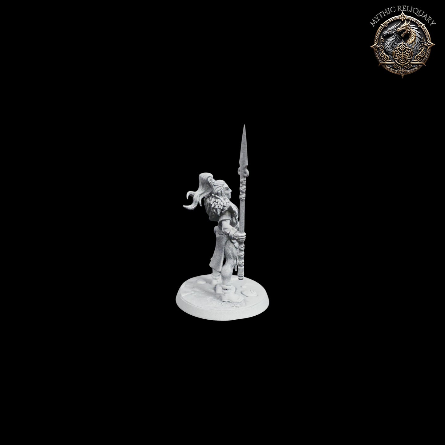 Frost Alfar Hunter by Artisan Guild | Pro-Printed Miniature | Elf Spearman, Warrior Champion for D&D, TTRPGs