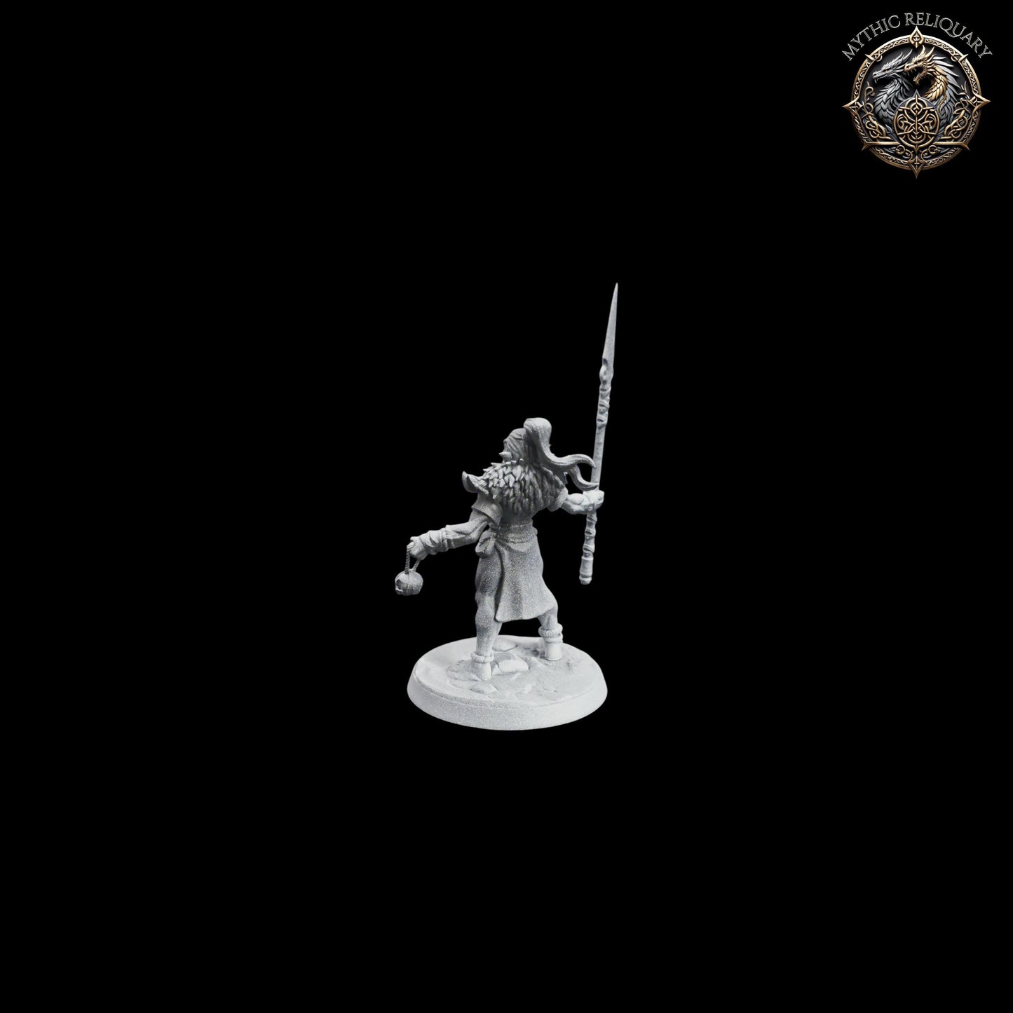 Frost Alfar Hunter by Artisan Guild | Pro-Printed Miniature | Elf Spearman, Warrior Champion for D&D, TTRPGs