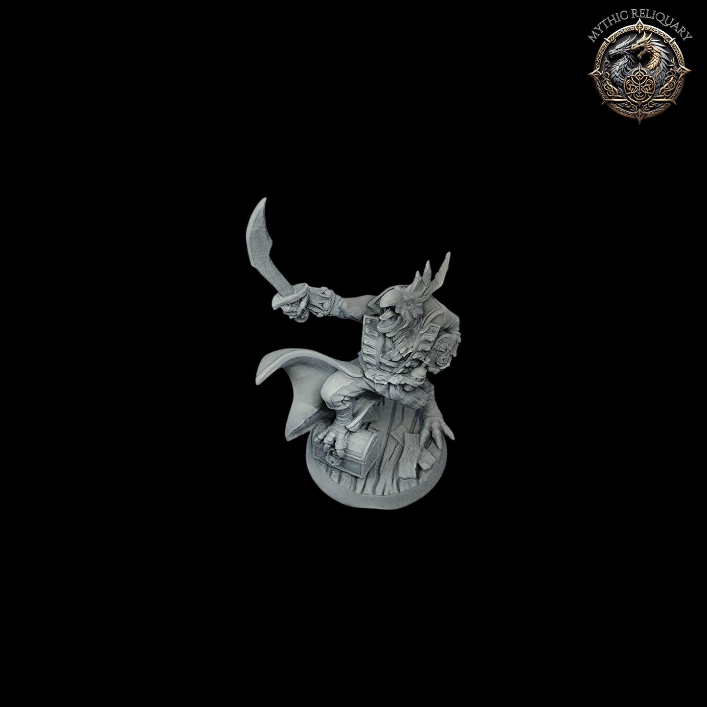 Gyros Shipwrecker by Artisan Guild | Pro-Printed, Primed Miniature | Tengu Rogue, Kenku Swashbuckler for D&D, TTRPGs