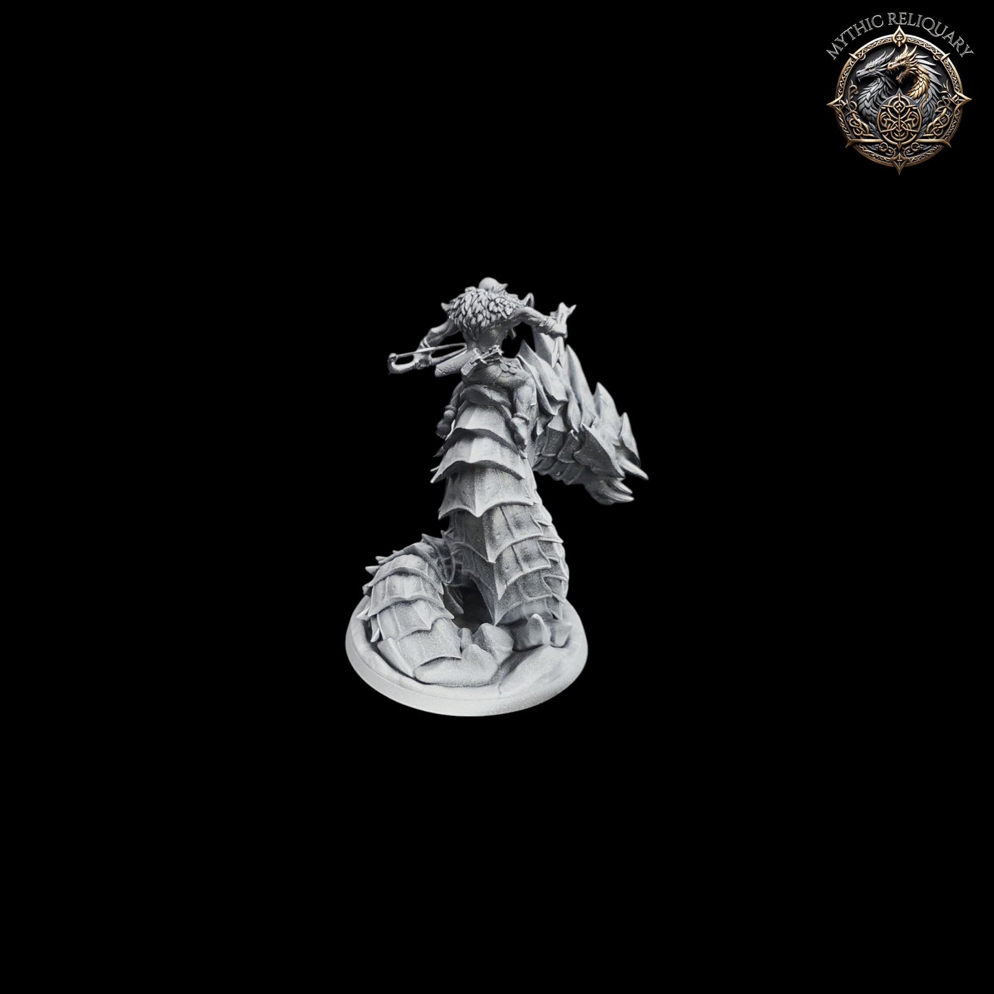 Frost Wyrm Rider by Artisan Guild | Large Pro-Printed Miniature | Elf Mounted Archer, Boss Monster for D&D, TTRPGs