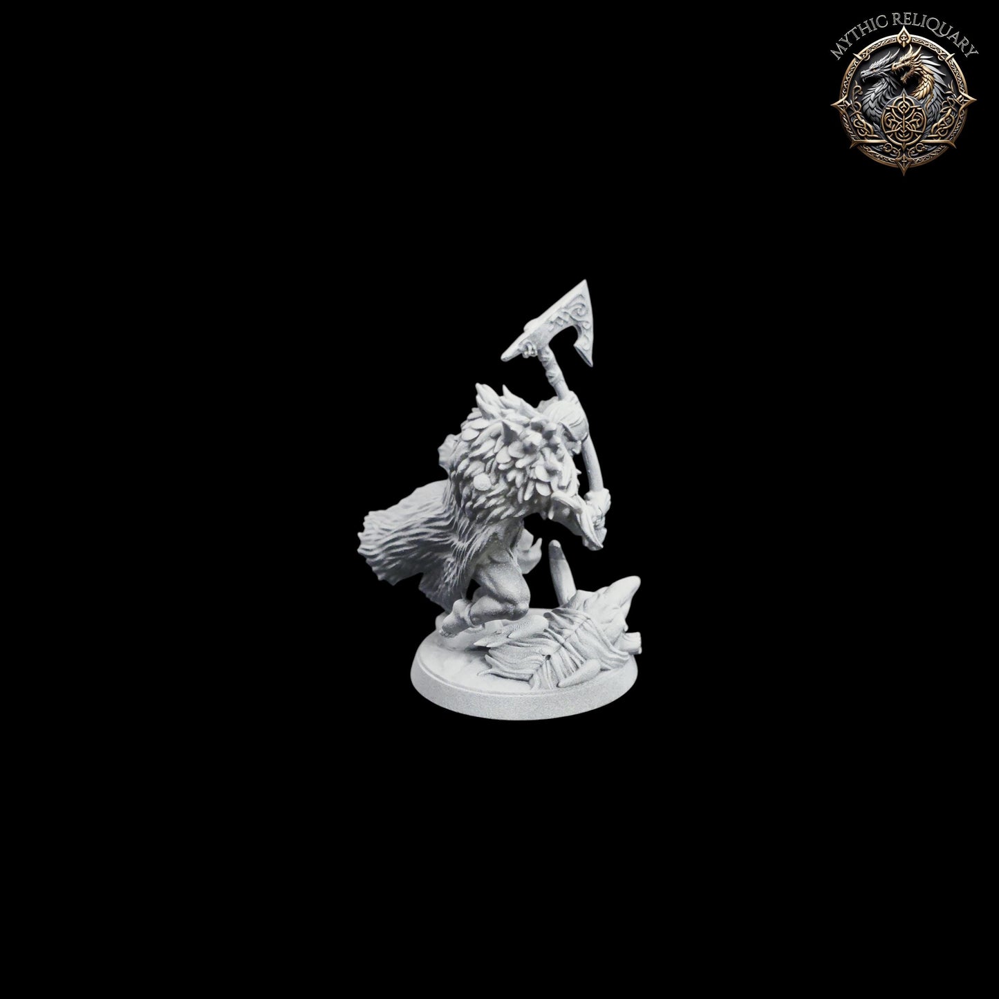 Kvällandir Trollkiller by Artisan Guild | Pro-Printed, Primed Miniature | Elf Barbarian, Ranger Slayer for D&D, TTRPGs