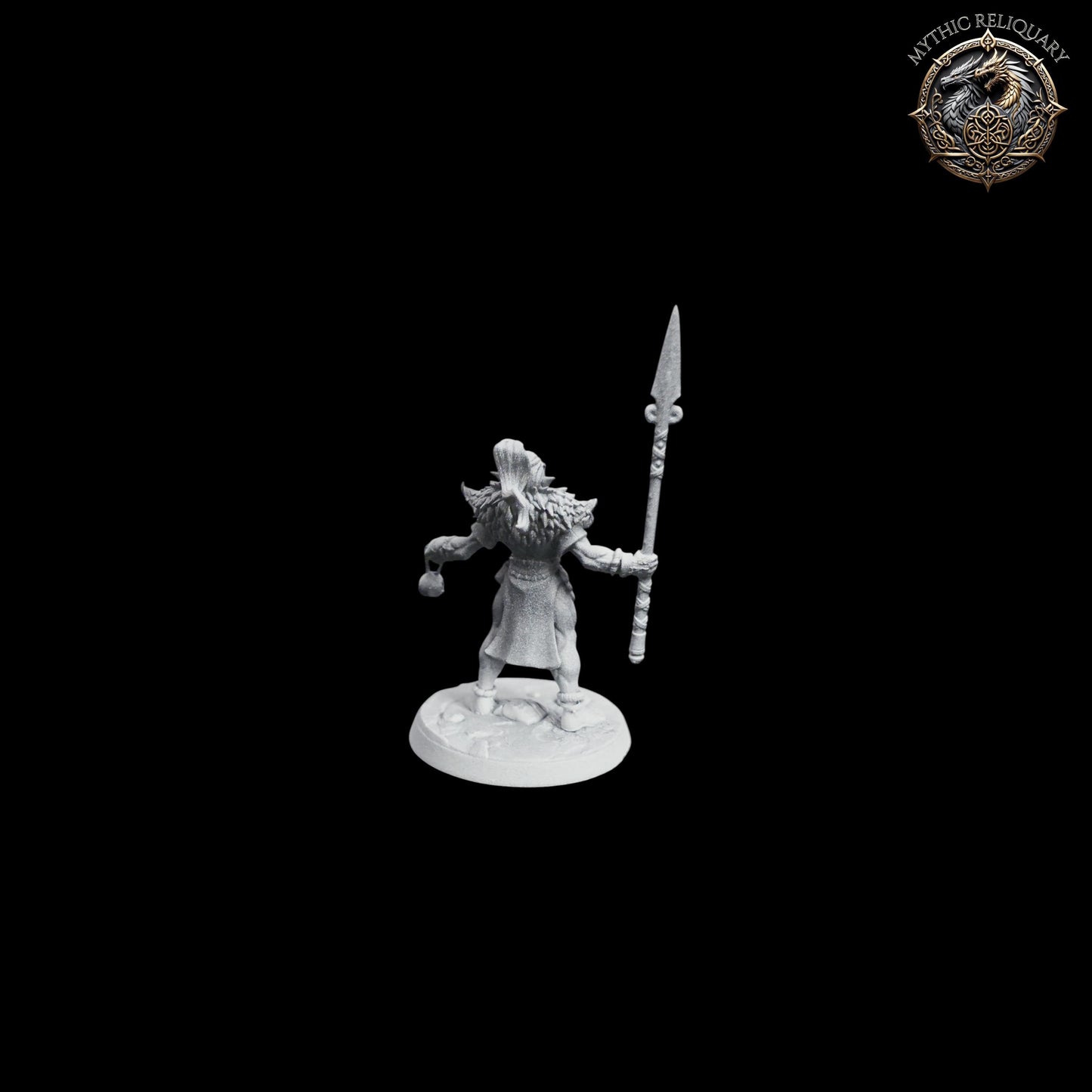 Frost Alfar Hunter by Artisan Guild | Pro-Printed Miniature | Elf Spearman, Warrior Champion for D&D, TTRPGs