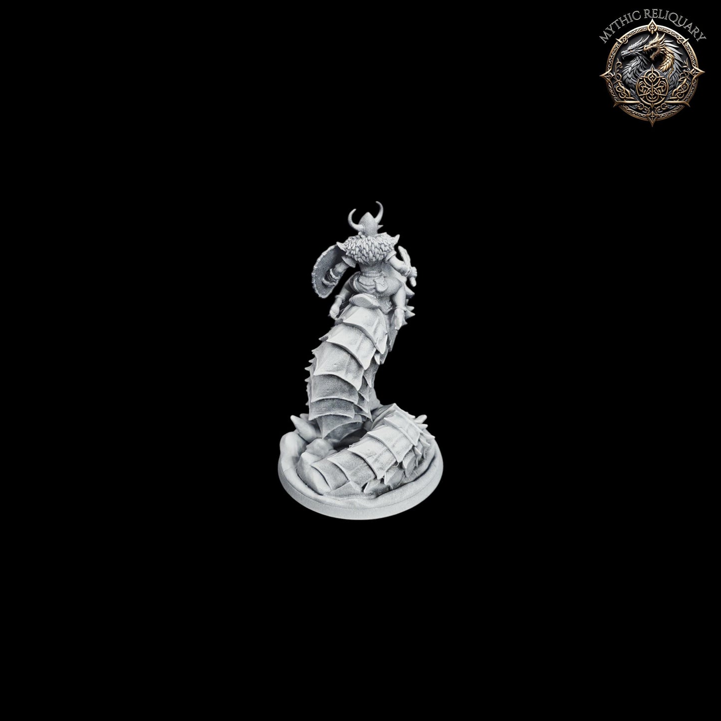 Frost Wyrm Champion by Artisan Guild | Large Pro-Printed Miniature | Elf Mounted Fighter, Boss Monster for D&D, TTRPGs