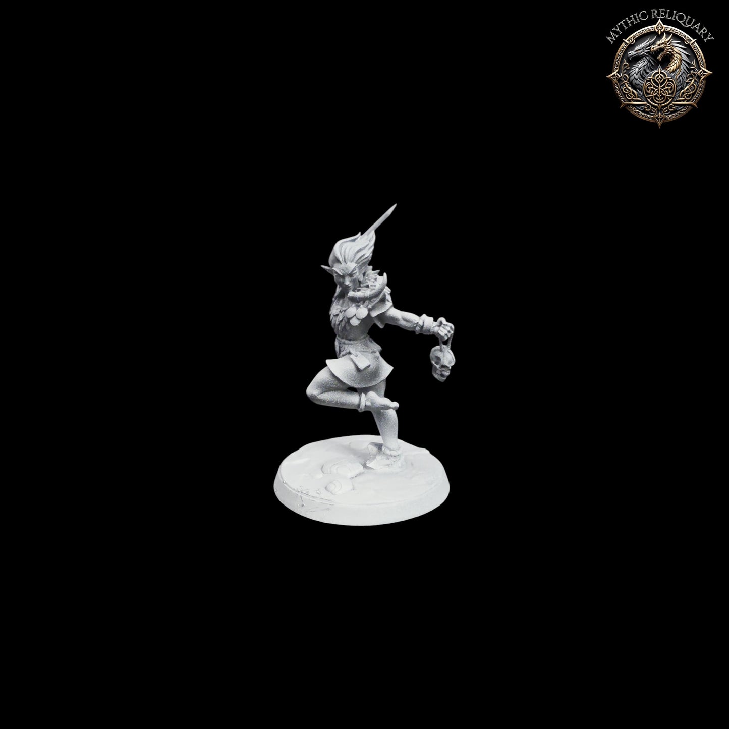 Frost Alfar Hunter by Artisan Guild | Pro-Printed Miniature | Elf Ranger, Headhunter Skirmisher for D&D, TTRPGs