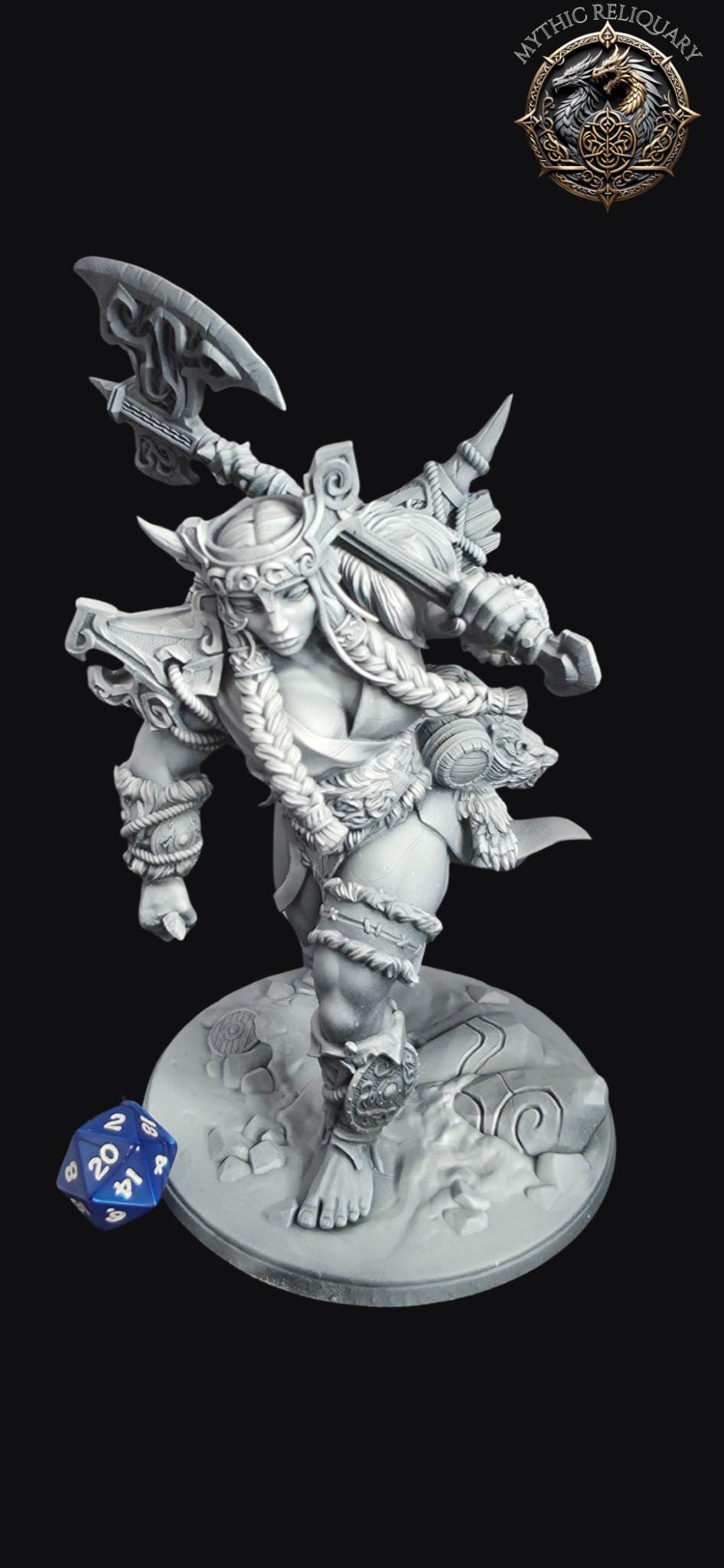 Frost Giant Miniature: Skjarnhilda - Artisan Guild TTRPG Figure