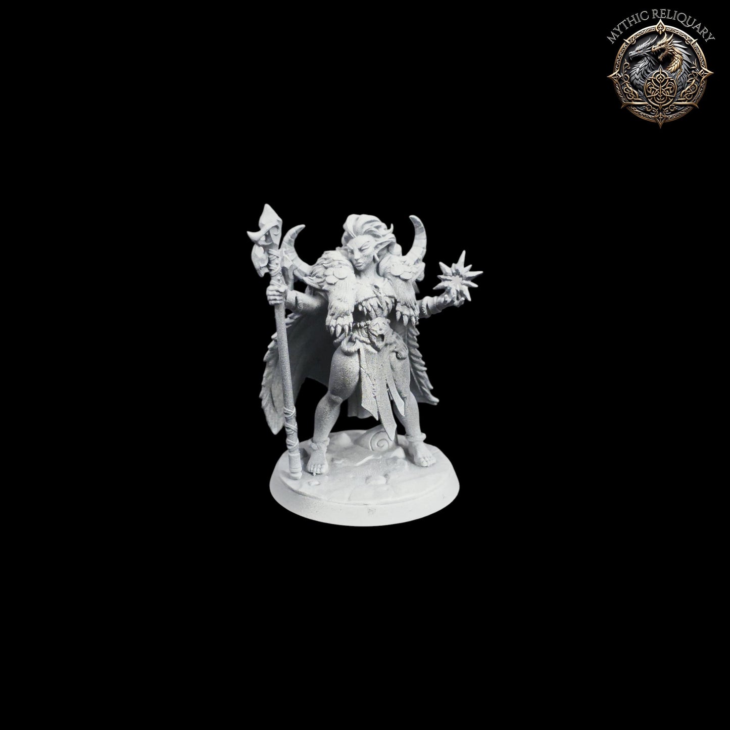 Ylvethra Frostbloom by Artisan Guild | Pro-Printed Miniature | Elf Mage, Winter Druid for D&D, TTRPGs