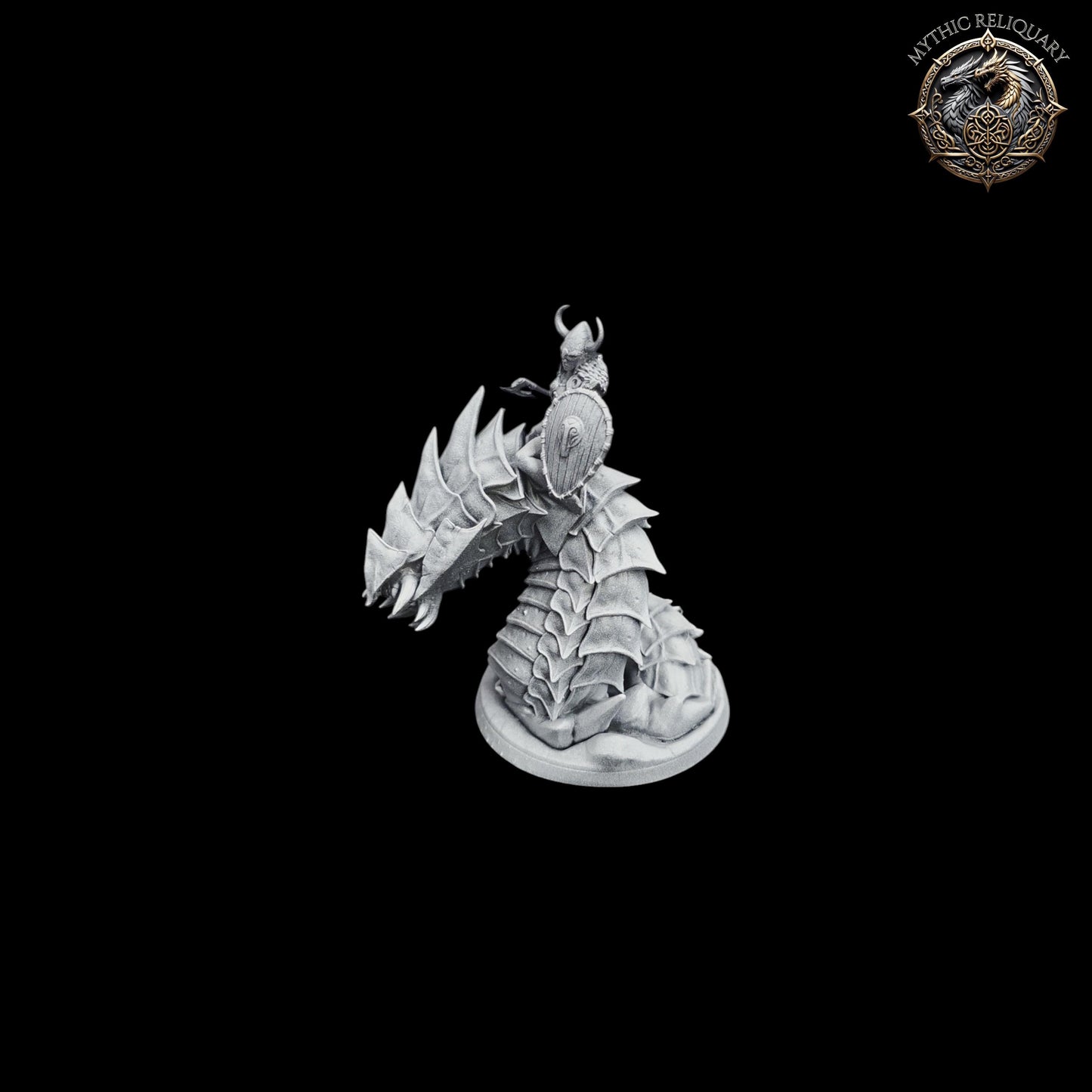 Frost Wyrm Champion by Artisan Guild | Large Pro-Printed Miniature | Elf Mounted Fighter, Boss Monster for D&D, TTRPGs