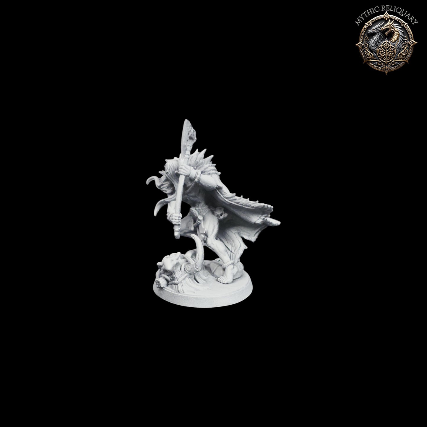 Kvällandir Trollkiller by Artisan Guild | Pro-Printed, Primed Miniature | Elf Barbarian, Ranger Slayer for D&D, TTRPGs