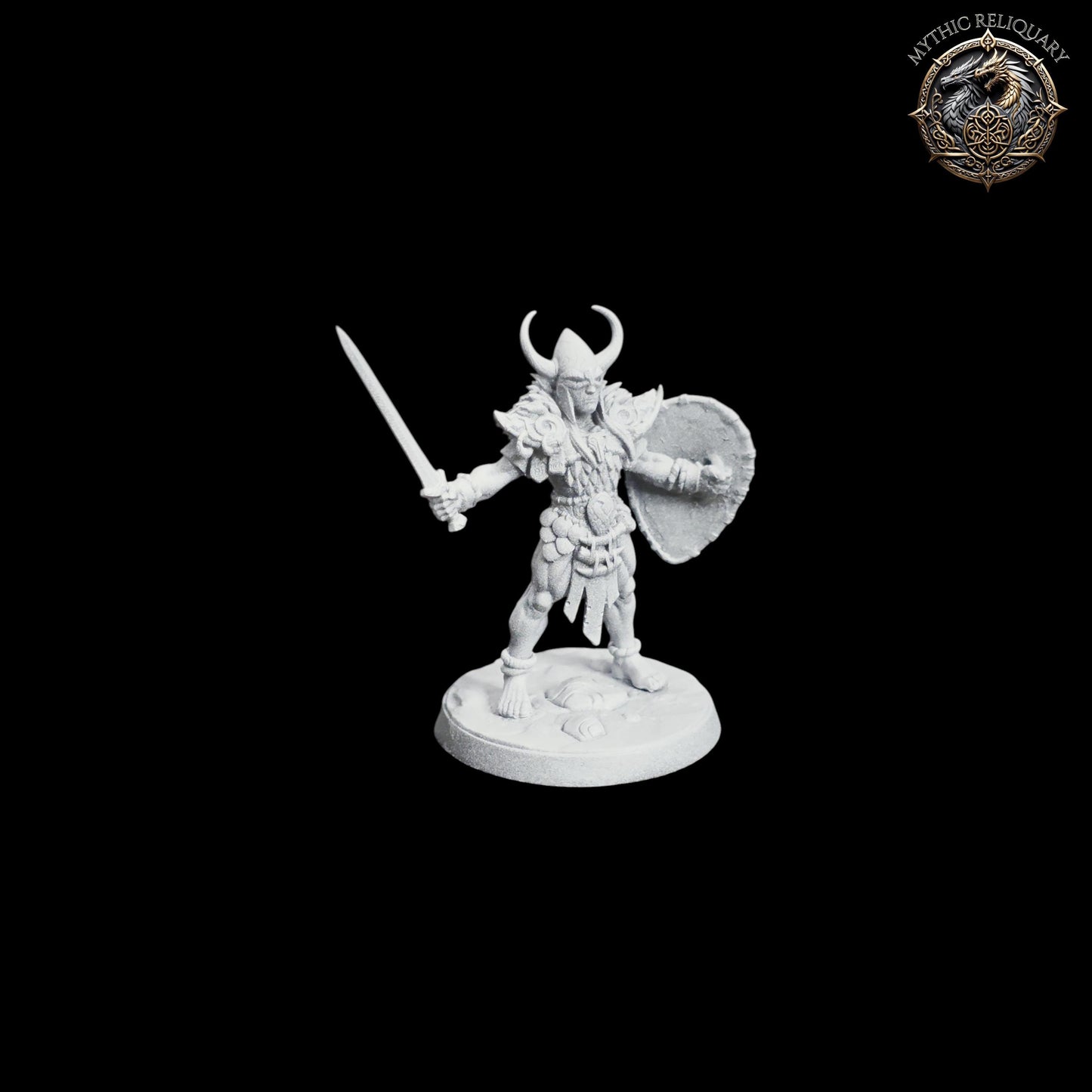 Frost Alfar Warrior by Artisan Guild | Pro-Printed Miniature | Elf Fighter, Sword and Shield Paladin for D&D, TTRPGs