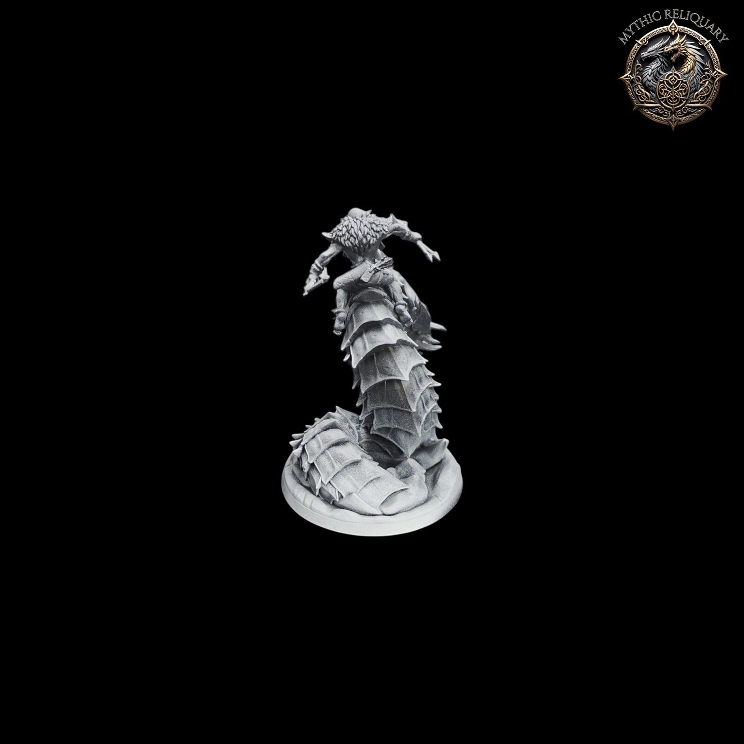 Frost Wyrm Rider by Artisan Guild | Large Pro-Printed Miniature | Elf Mounted Archer, Boss Monster for D&D, TTRPGs