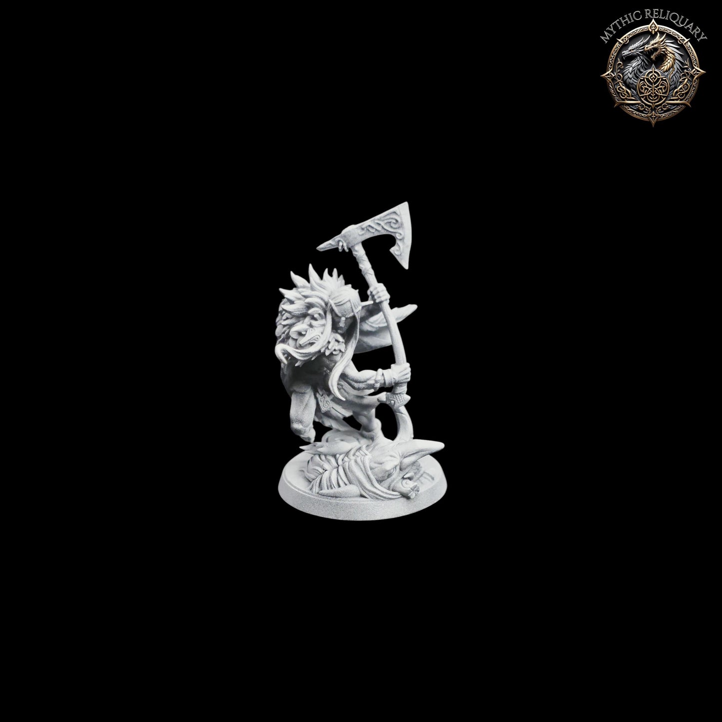 Kvällandir Trollkiller by Artisan Guild | Pro-Printed, Primed Miniature | Elf Barbarian, Ranger Slayer for D&D, TTRPGs