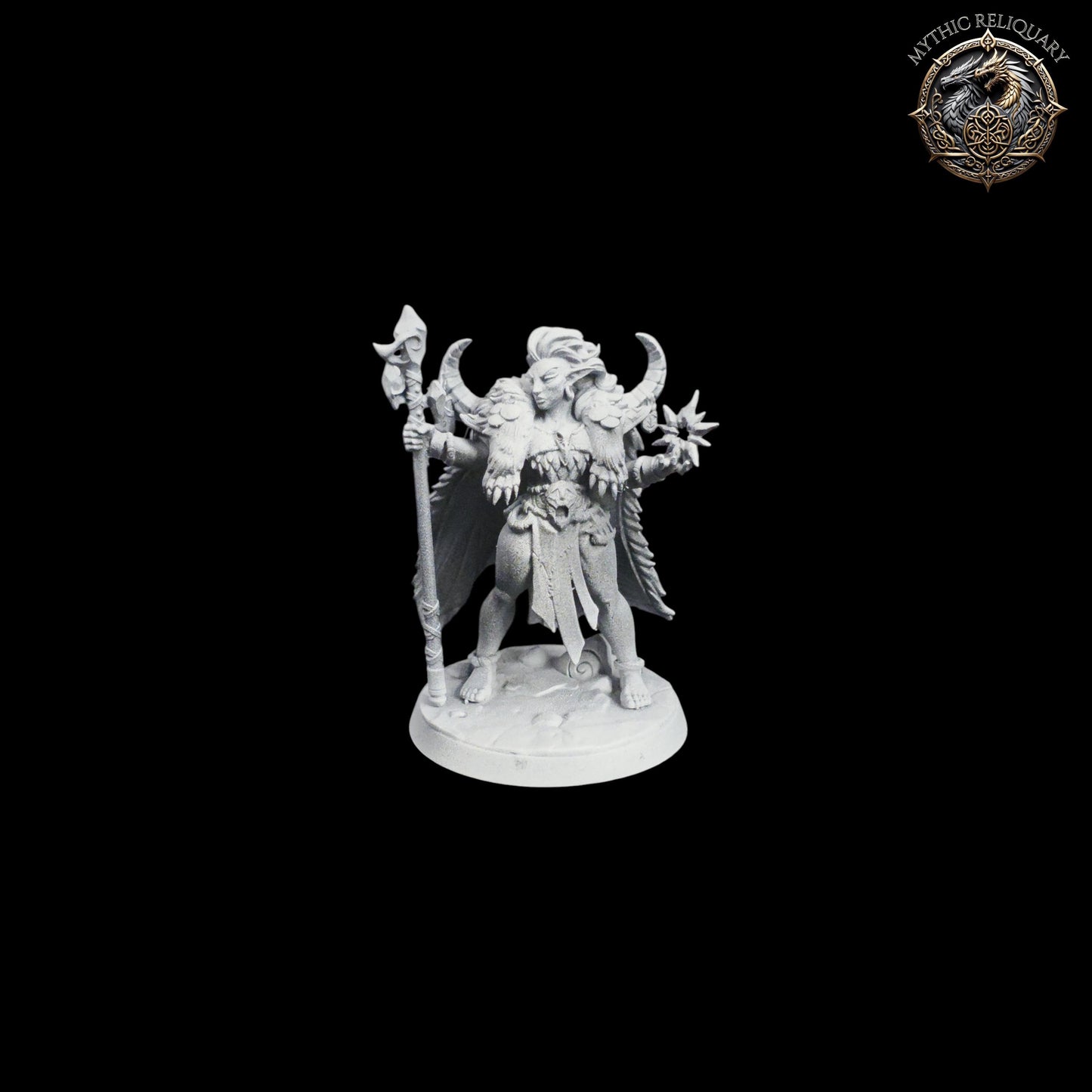 Ylvethra Frostbloom by Artisan Guild | Pro-Printed Miniature | Elf Mage, Winter Druid for D&D, TTRPGs