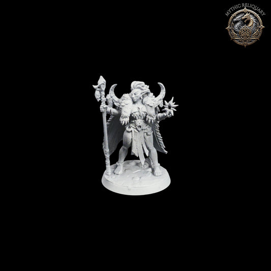 Ylvethra Frostbloom by Artisan Guild | Pro-Printed Miniature | Elf Mage, Winter Druid for D&D, TTRPGs