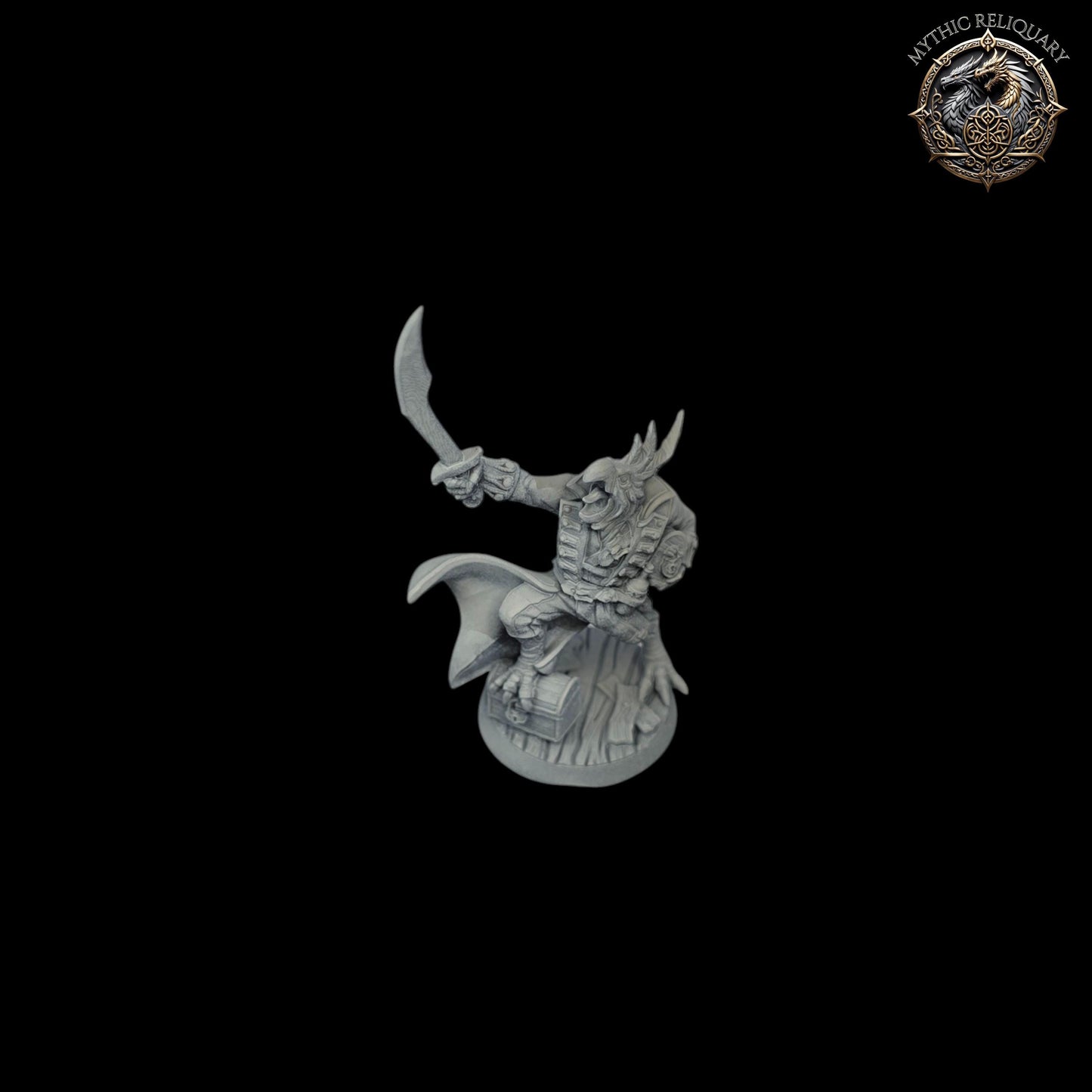 Gyros Shipwrecker by Artisan Guild | Pro-Printed, Primed Miniature | Tengu Rogue, Kenku Swashbuckler for D&D, TTRPGs