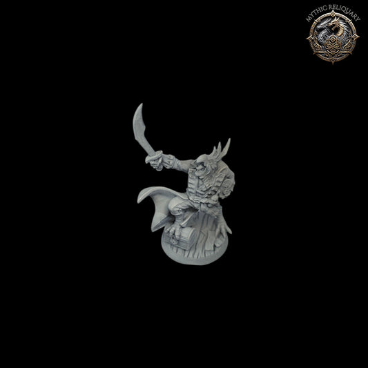 Gyros Shipwrecker by Artisan Guild | Pro-Printed, Primed Miniature | Tengu Rogue, Kenku Swashbuckler for D&D, TTRPGs