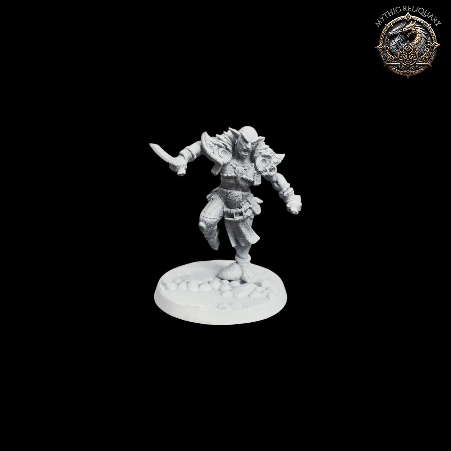 Frost Alfar Hunter by Artisan Guild | Pro-Printed Miniature | Elf Rogue, Dual Wield Ranger for D&D, TTRPGs