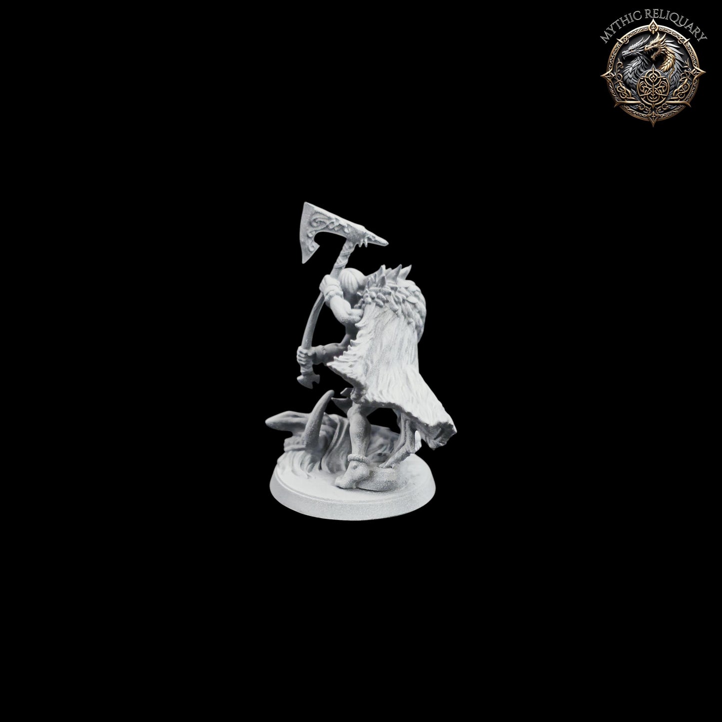 Kvällandir Trollkiller by Artisan Guild | Pro-Printed, Primed Miniature | Elf Barbarian, Ranger Slayer for D&D, TTRPGs