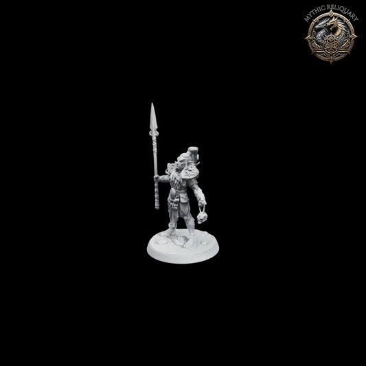Frost Alfar Hunter by Artisan Guild | Pro-Printed Miniature | Elf Spearman, Warrior Champion for D&D, TTRPGs