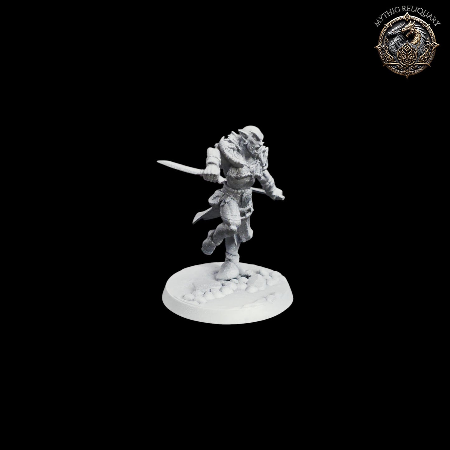 Frost Alfar Hunter by Artisan Guild | Pro-Printed Miniature | Elf Rogue, Dual Wield Ranger for D&D, TTRPGs
