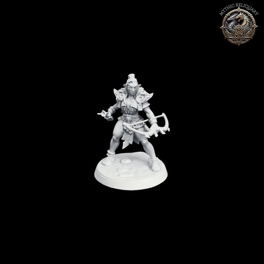 Frost Alfar Hunter by Artisan Guild | Pro-Printed Miniature | Elf Archer, Ranger Scout for D&D, TTRPGs