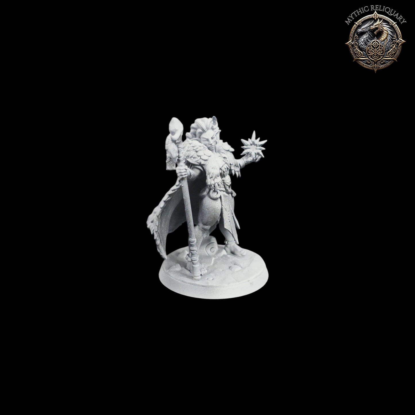 Ylvethra Frostbloom by Artisan Guild | Pro-Printed Miniature | Elf Mage, Winter Druid for D&D, TTRPGs