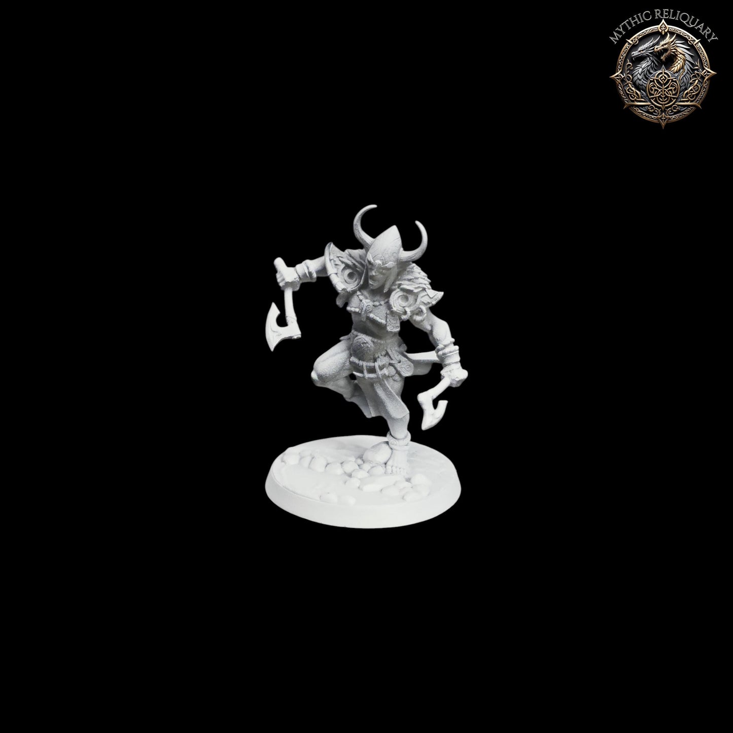 Frost Alfar Hunter by Artisan Guild | Pro-Printed Miniature | Elf Barbarian, Berserker Ranger for D&D, TTRPGs