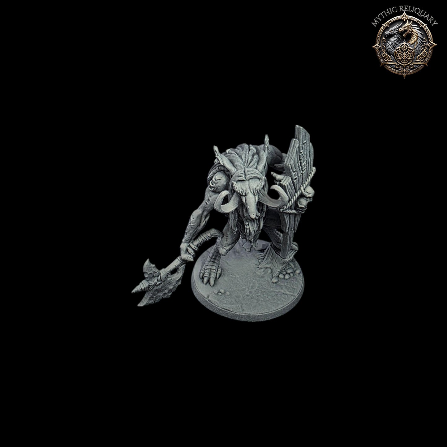 Zukki the Cellist Troll (Axe & Shield) - Artisan Guild |Troll Miniature | DnD | Boss Monster