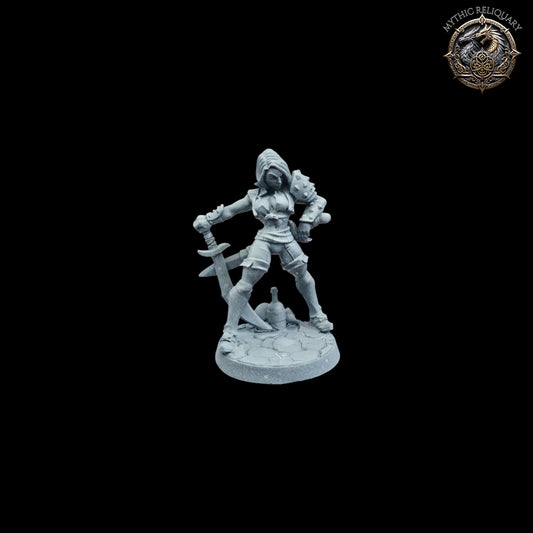 Female Knight Miniature - Aline the Bold by Artisan Guild | Pro-Printed Model | D&D | Human Warrior