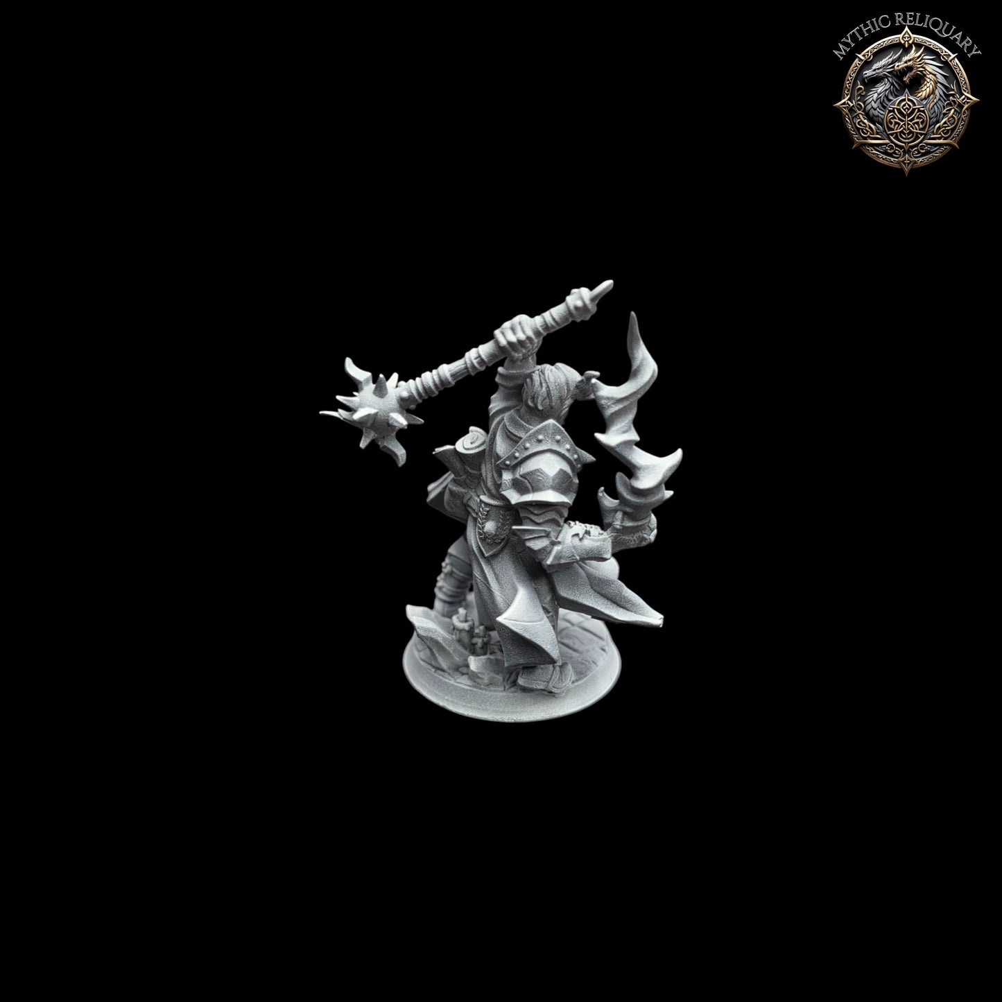 Human Warlock Miniature: Marko, Sol Justiciar - Artisan Guild D&D Model