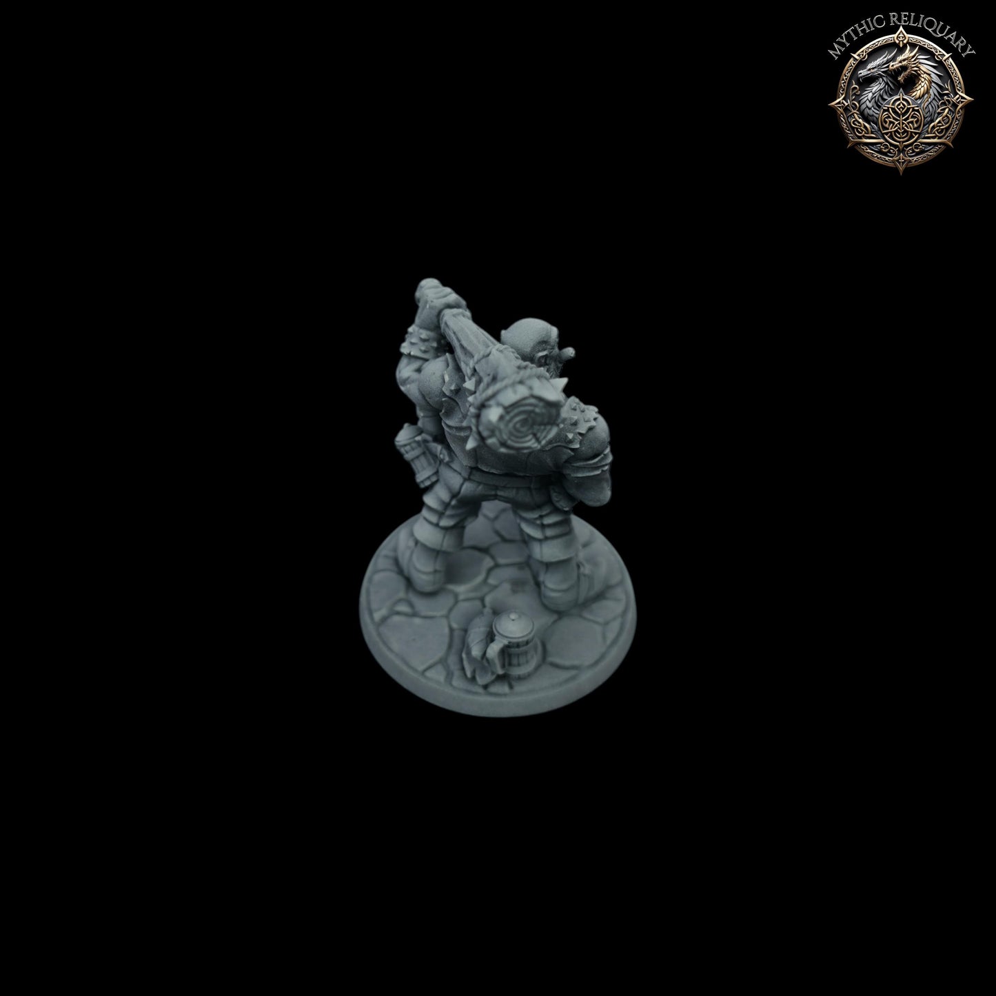 Dunn the Half-Ogre by Artisan Guild | Pro-Printed, Primed Miniature | D&D Brute, Barbarian Boss for TTRPGs