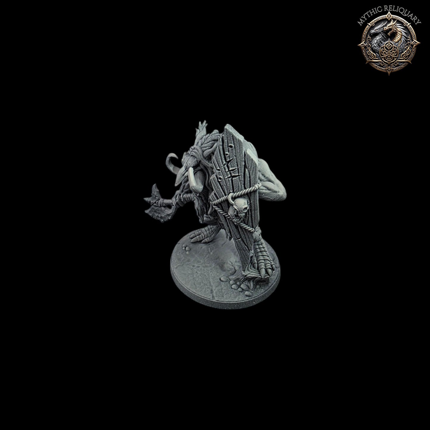 Zukki the Cellist Troll (Axe & Shield) - Artisan Guild |Troll Miniature | DnD | Boss Monster