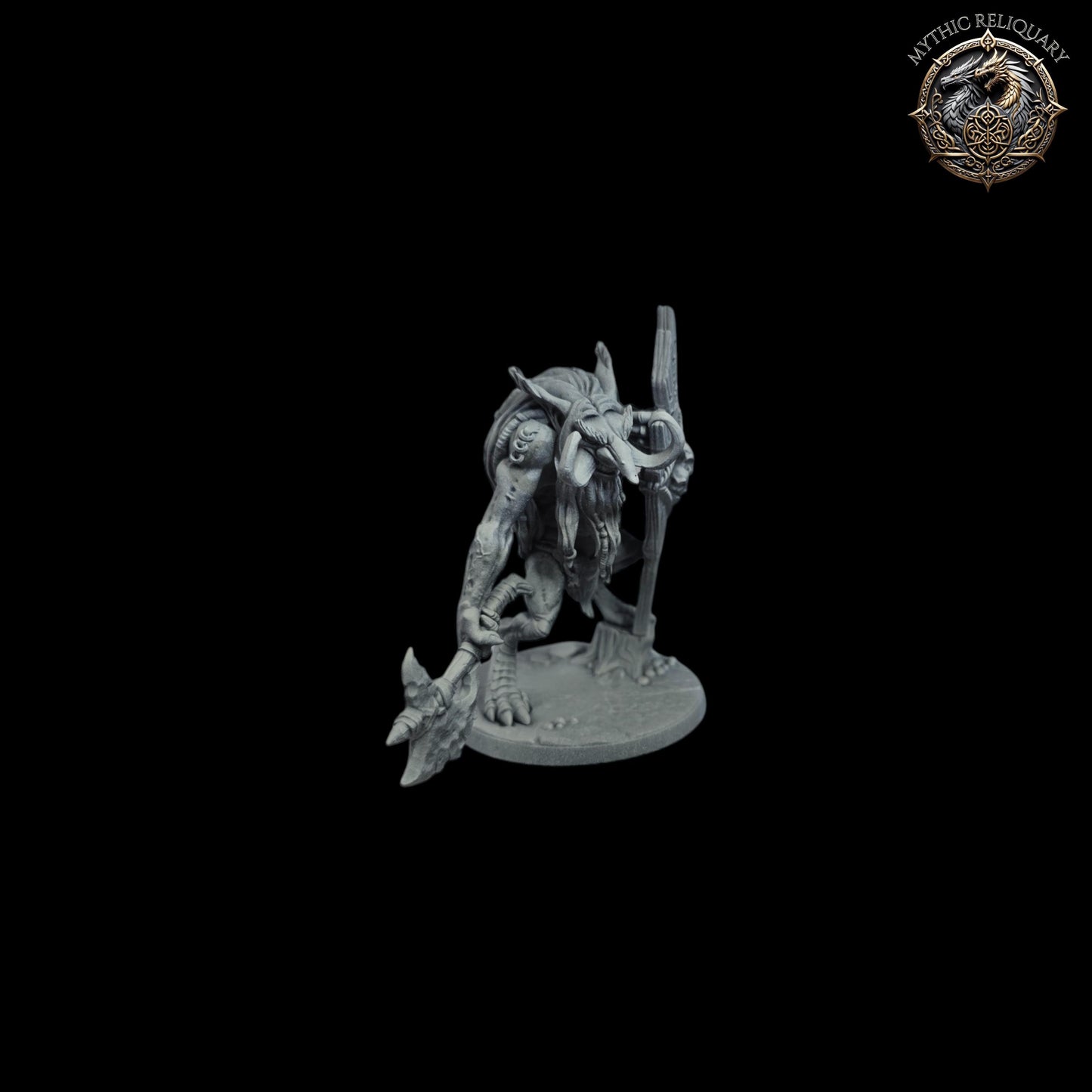 Zukki the Cellist Troll (Axe & Shield) - Artisan Guild |Troll Miniature | DnD | Boss Monster