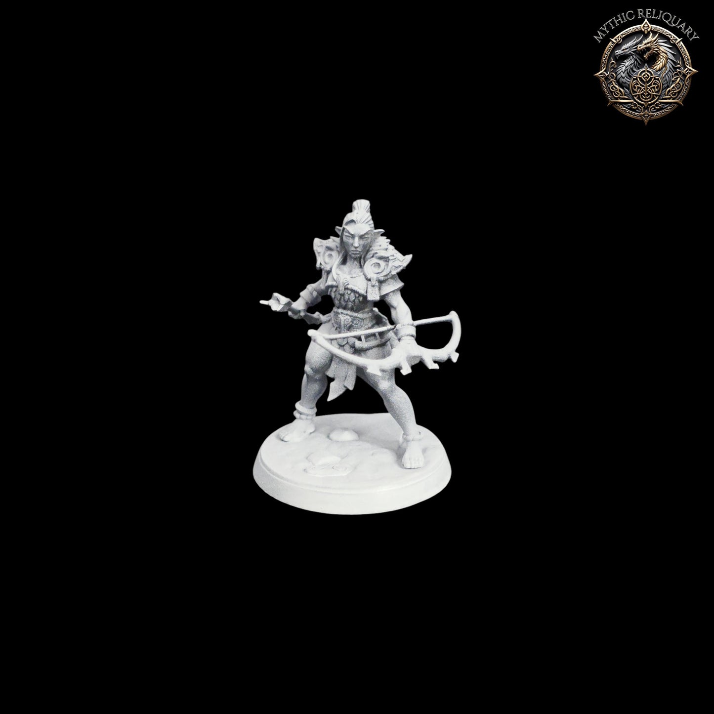 Frost Alfar Hunter by Artisan Guild | Pro-Printed Miniature | Elf Archer, Ranger Scout for D&D, TTRPGs
