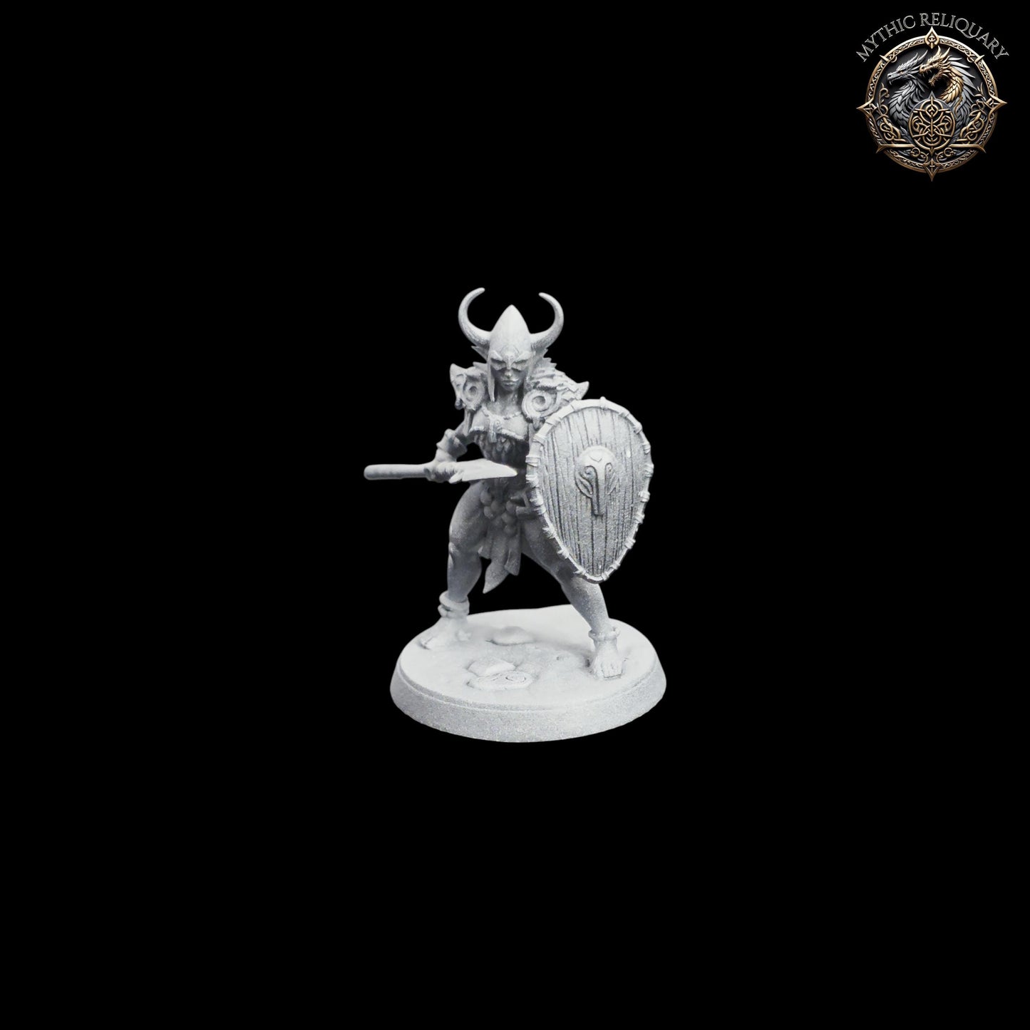 Frost Alfar Hunter by Artisan Guild | Pro-Printed Miniature | Elf Ranger, Viking Shieldmaiden for D&D, TTRPGs